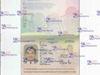 Australia Passport Template(V2) - PSDMarket.in