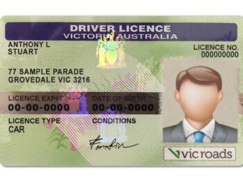 Australian Victoria Australia DL (Front & Back) Template - PSDMarket.in