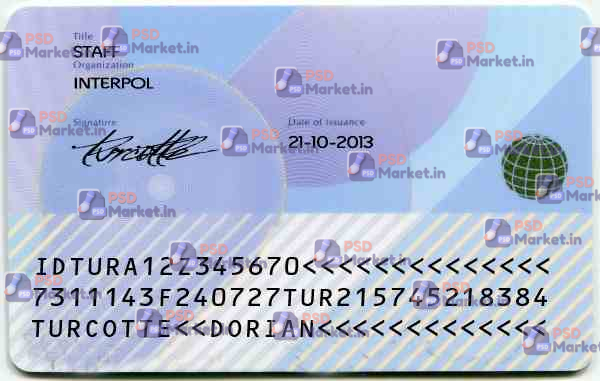 XPO ID Card (Front & Back) Template 2 XPO ID Card (Front & Back) Template - PSDMarket.in