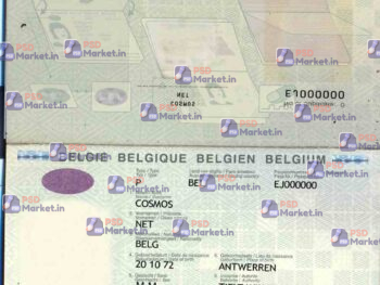 Belgium Passport Template - PSDMarket.in.psd