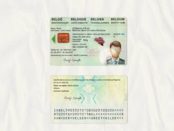 Belgium Driving Licence Template (scan)