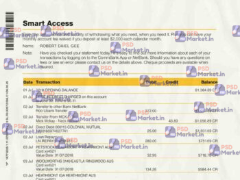 Common Statement Template - PSDMarke.in