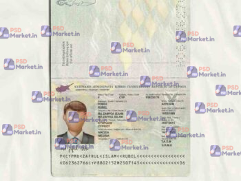 Cyprus Passport Template - PSDMarket.in