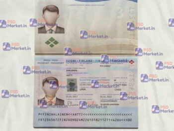 Finland Passport Template - PSDMarket.in
