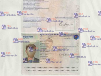 France Passport Template - PSDMarket.in