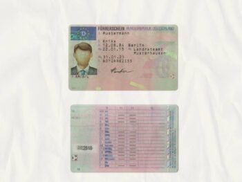 Germany Driving Licence Template (scan) - PSDMarket.in