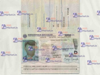 Germany Passport Template (V2) - PSDMarket.in