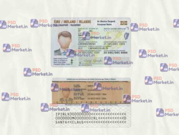 Ireland ID Card Template (scan)