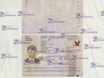 Latvia Passport Template - PSDMarket.in