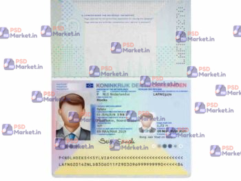 Netherlands (Dutch) E-Passport Template - PSDMarket.in