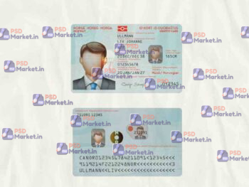 Norway ID Card Template (scan) -PSDMarket.in