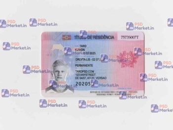 Portugal ID Card (Front & Back) Template - PSDMarket.in