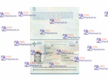 Portugal Passport Template - PSDMarket.in