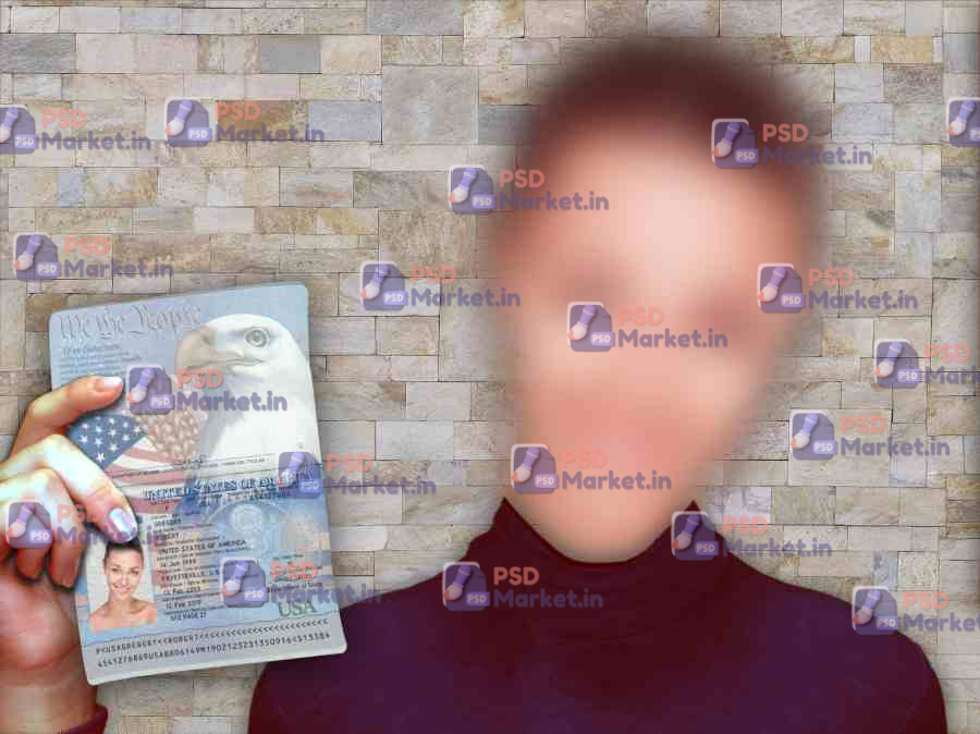 Selfie-1 Passport Girl Template 1 Selfie-1 Passport (Girl) Template - PSDMarket.in.psd