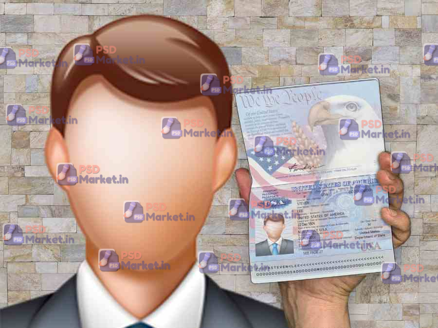 Selfie-1 Passport boy Template 1 Selfie-1 Passport (boy) Template - PSDMarket.in