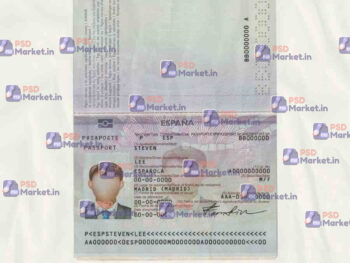 Spain Passport Template (V1) - PSDMarket.in