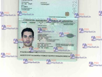 Uzbekistan Passport Template - PSDMarket.in