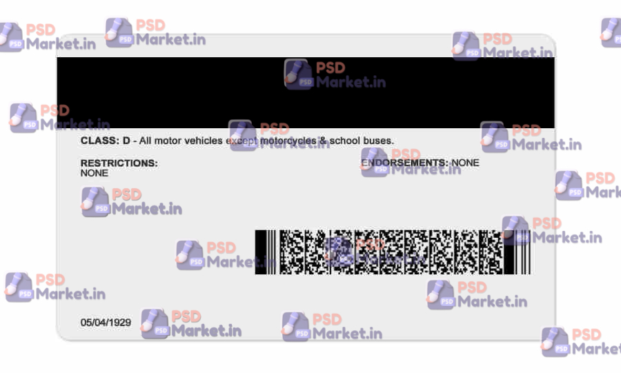 Vermont Driver License(Front & Back) Template v1 2 Vermont Driver License(Front & Back) Template v1 - PSDMarket.in