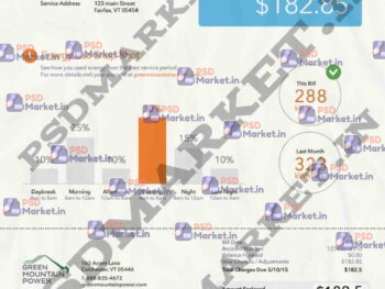 Vermont Electricity Bill Template - PSDMarket.in