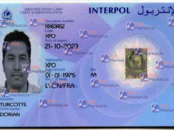 XPO ID Card (Front & Back) Template - PSDMarket.in
