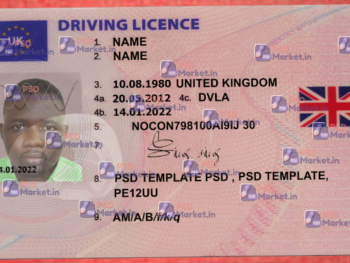 UK Driving Licence Template V2