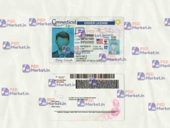 Connecticut Drivers License Template (scan) - PSDMarket.in