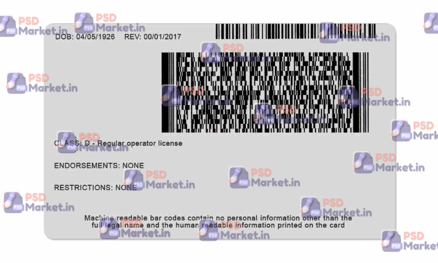 Idaho Drivers License Template (Front & Back) 2 Idaho Drivers License Template (Front & Back)