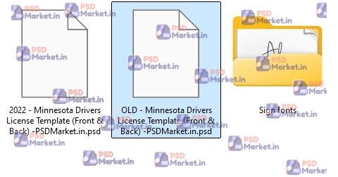 Minnesota Drivers License Template (Front & Back) 3 Minnesota Drivers License Template (Front & Back) -PSDMarket.in -Inside
