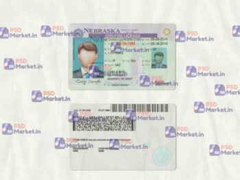 Nebraska Drivers License Template (scan) - PSDMarket.in
