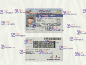 Nevada Drivers License Template (scan) V2 - PSDMarket.in