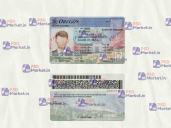 Oregon Drivers License Template (scan) - PSDMarket.in