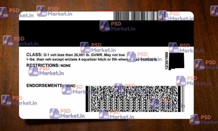 New Mexico Drivers License Template (Front & Back) + update 2 Updated - New Mexico Drivers License Template (Front & Back) - PSDMarket.in