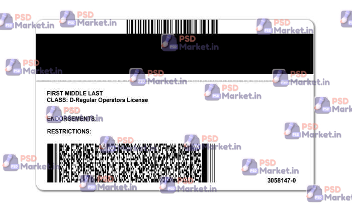 Alabama Drivers License Template ( V1) 2 Alabama Drivers License Template ( V1) - PSDMarket.in