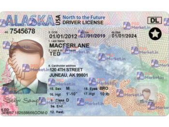 Alaska Drivers License Template (Front & Back) V2 - PSDMarket.in