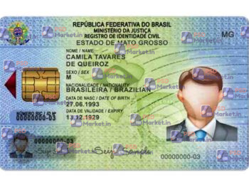 Brazil ID Card Template (Front & Back) - PSDMarket.in