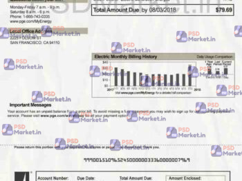 California Utility Bill Template - PSDMarket.in