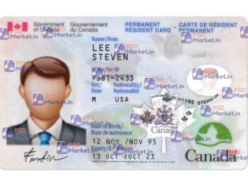 Canada ID Card Template (Front & Back) - PSDMarket.in