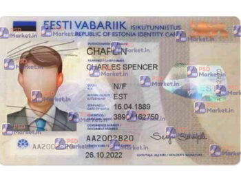 Estonia ID Card Template (Front & Back) V1 - PSDMarket.in