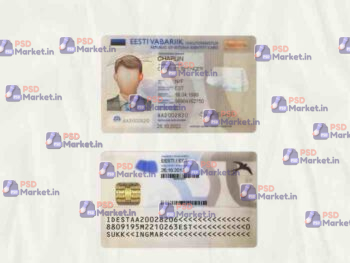 Estonia ID Card Template (scan) V1 - PSDMarket.in
