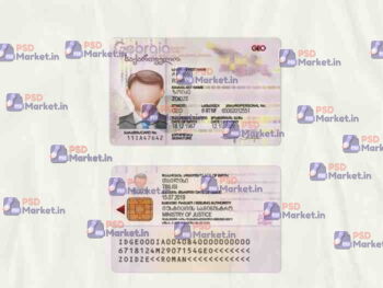 Georgia ID Card Template (scan) - PSDMarket.in