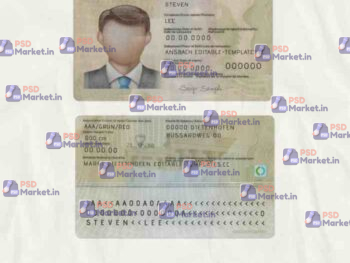 Germany ID Card Template (scan) V1 - PSDMarket.in
