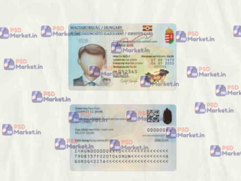 Hungary ID Card Template (scan) - PSDMarket.in