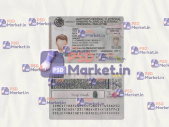 Mexico ID (Scan) - PSDMarket.in