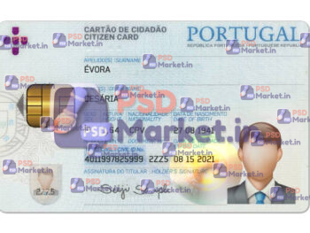 Portugal ID Card Template (Front & Back) - PSDMarket.in - Front