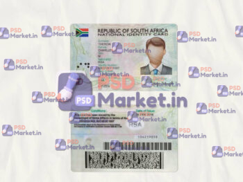 South Africa ID Card Template (scan)