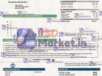 Idaho utility bill - PSDMarket.in